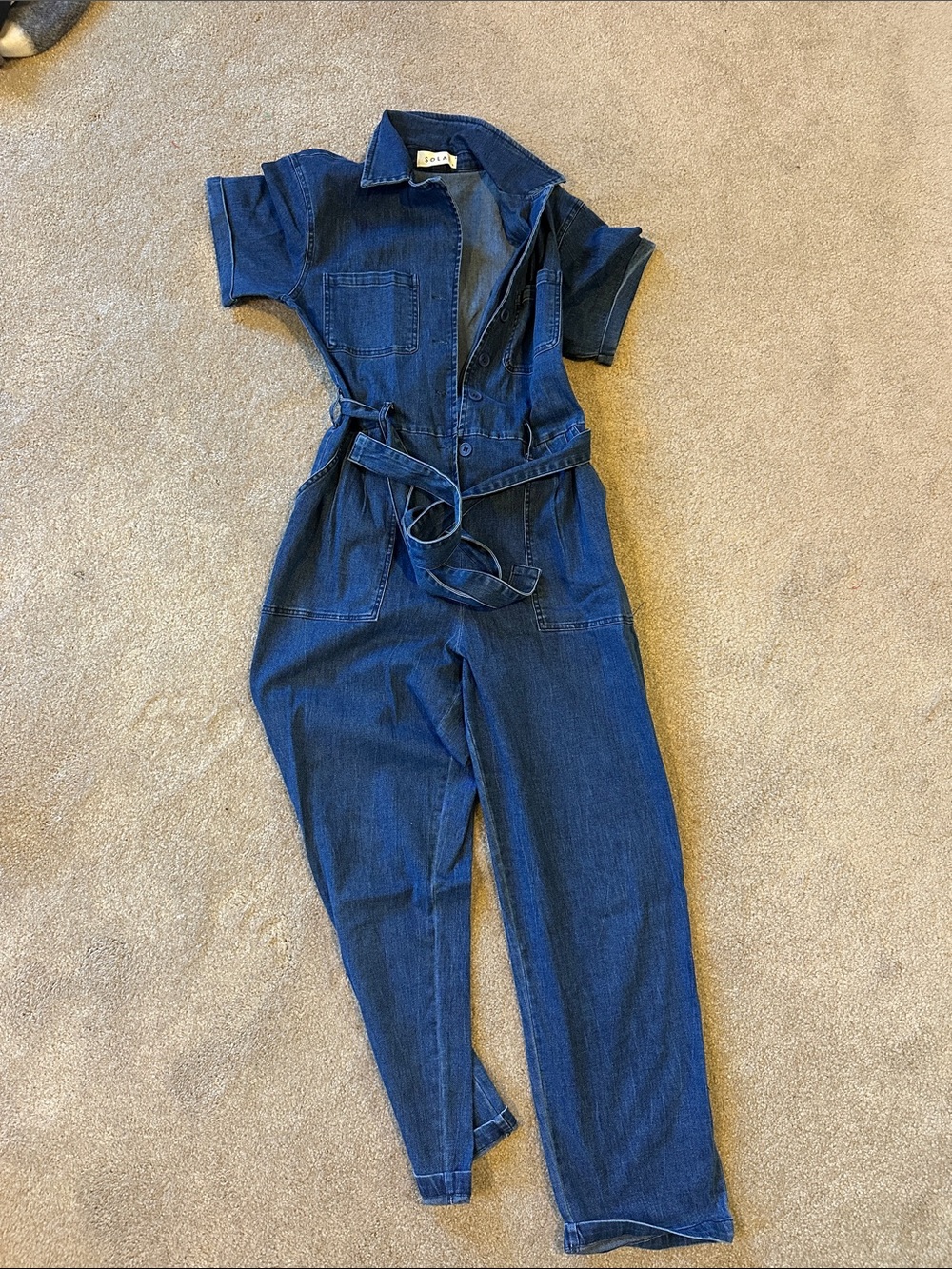 Solai denim jumpsuit